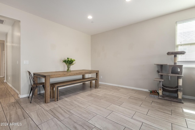 1952 N 212th Ln, Buckeye, AZ 85396 - dining area with recessed lighting, baseboards, and wood finish floors