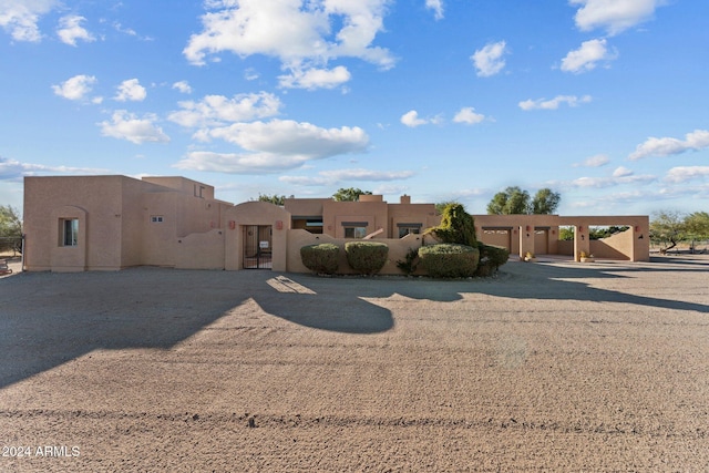 view of pueblo-style house