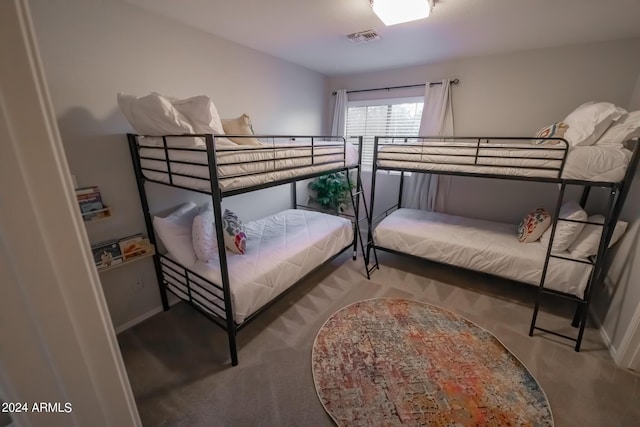 bedroom with carpet floors