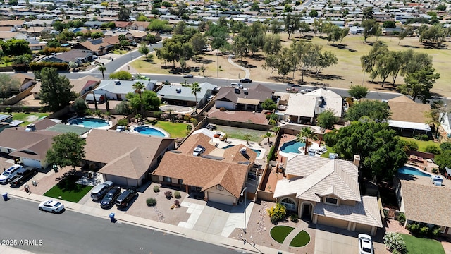 6457 E Encanto St, Mesa, AZ 85205 - drone / aerial view featuring a residential view