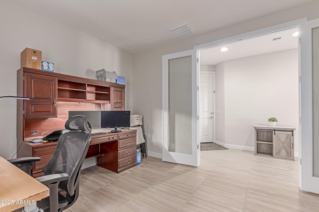 2881 N Riverside Dr, Florence, AZ 85132 - home office with baseboards and recessed lighting