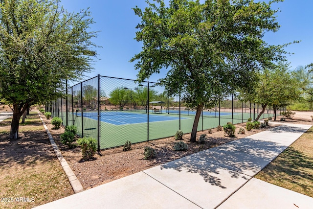 2881 N Riverside Dr, Florence, AZ 85132 - view of tennis court featuring fence