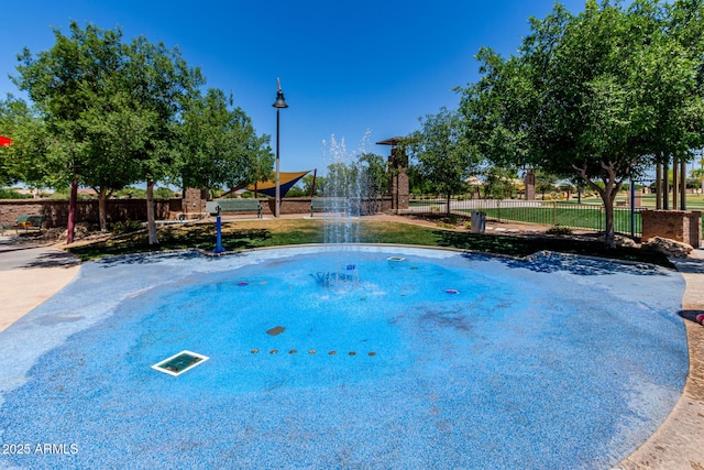 2881 N Riverside Dr, Florence, AZ 85132 - view of pool featuring fence