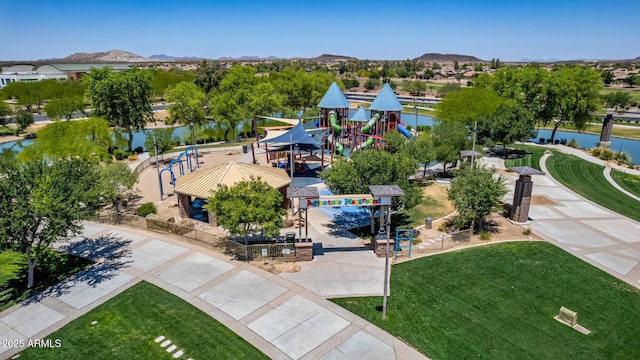 2881 N Riverside Dr, Florence, AZ 85132 - aerial view of a water and mountain view