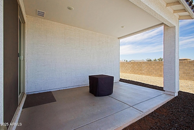 41600 W Dusty Creek Dr, Maricopa, AZ 85138 - view of patio / terrace featuring fence and visible vents