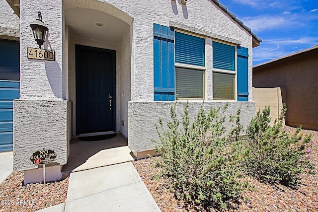 41600 W Dusty Creek Dr, Maricopa, AZ 85138 - property entrance featuring stucco siding