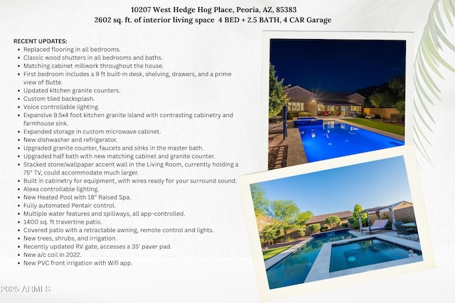 10207 W Hedge Hog Pl, Peoria, AZ 85383 - view of a document with a collage of images