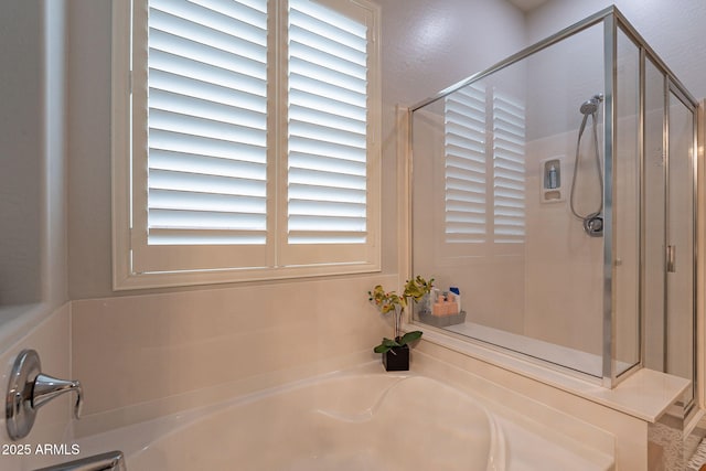 10207 W Hedge Hog Pl, Peoria, AZ 85383 - bathroom with a bath and a shower stall
