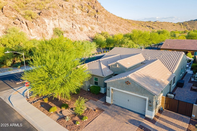10207 W Hedge Hog Pl, Peoria, AZ 85383 - view from above of property with a mountain backdrop