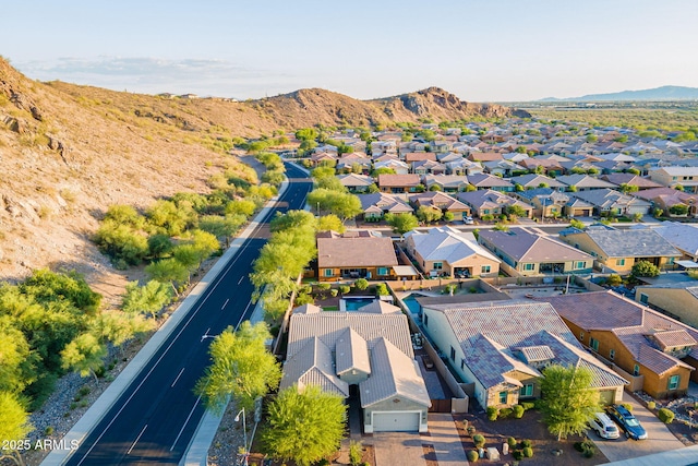 10207 W Hedge Hog Pl, Peoria, AZ 85383 - aerial perspective of suburban area featuring mountains