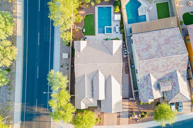 10207 W Hedge Hog Pl, Peoria, AZ 85383 - aerial view of property and surrounding area with a pool area