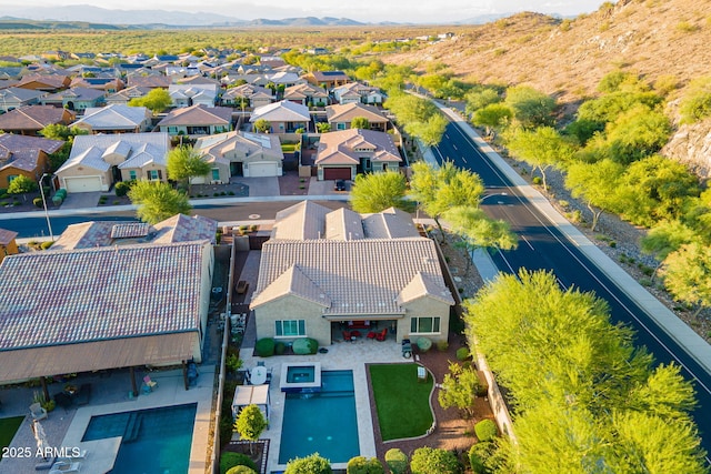 10207 W Hedge Hog Pl, Peoria, AZ 85383 - aerial view of residential area with a mountainous background