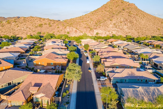 10207 W Hedge Hog Pl, Peoria, AZ 85383 - aerial perspective of suburban area featuring a mountain backdrop