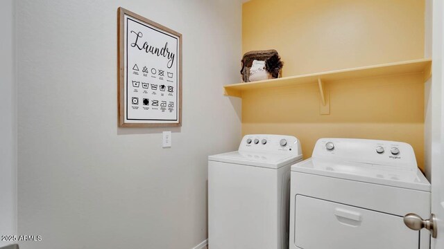 24052 W Pima St, Buckeye, AZ 85326 - laundry area featuring washer and dryer