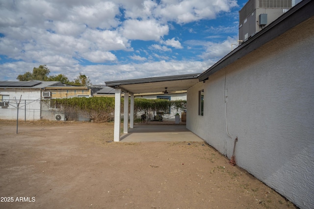 view of yard with a patio area