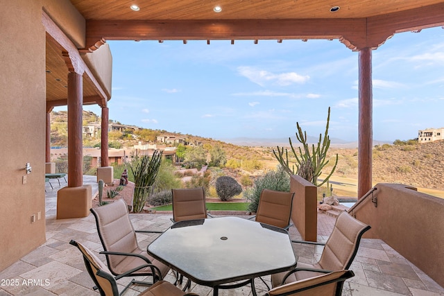 view of patio / terrace featuring outdoor dining area