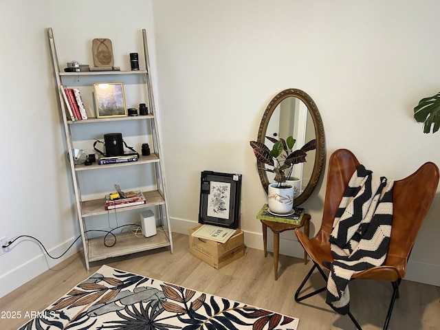 4925 W Bluefield Ave, Glendale, AZ 85308 - living area featuring wood finished floors and baseboards