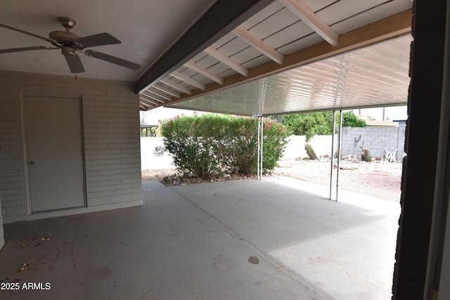 5720 E University Dr, Mesa, AZ 85205 - view of patio / terrace with a ceiling fan
