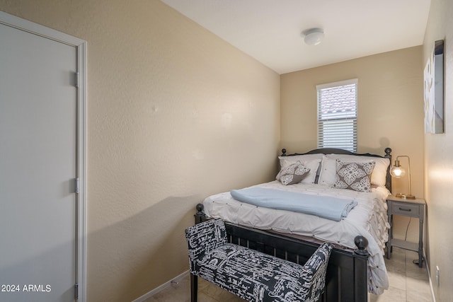 view of tiled bedroom