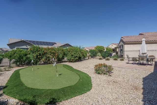 view of yard with a patio