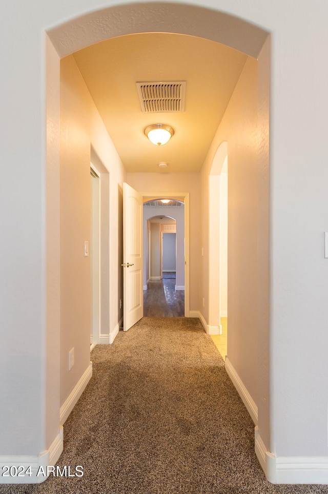 corridor with carpet