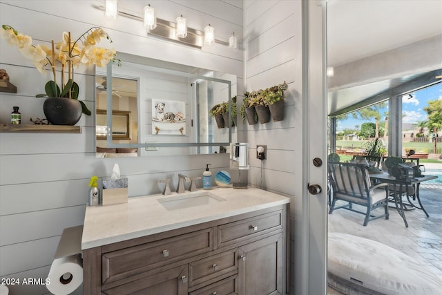 bathroom with vanity