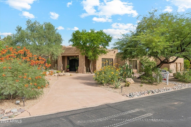 view of pueblo-style home