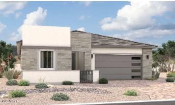15872 W Miami St, Goodyear, AZ 85338 - contemporary home featuring a garage and driveway