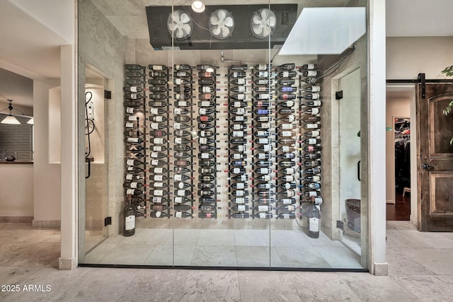 wine cellar featuring baseboards