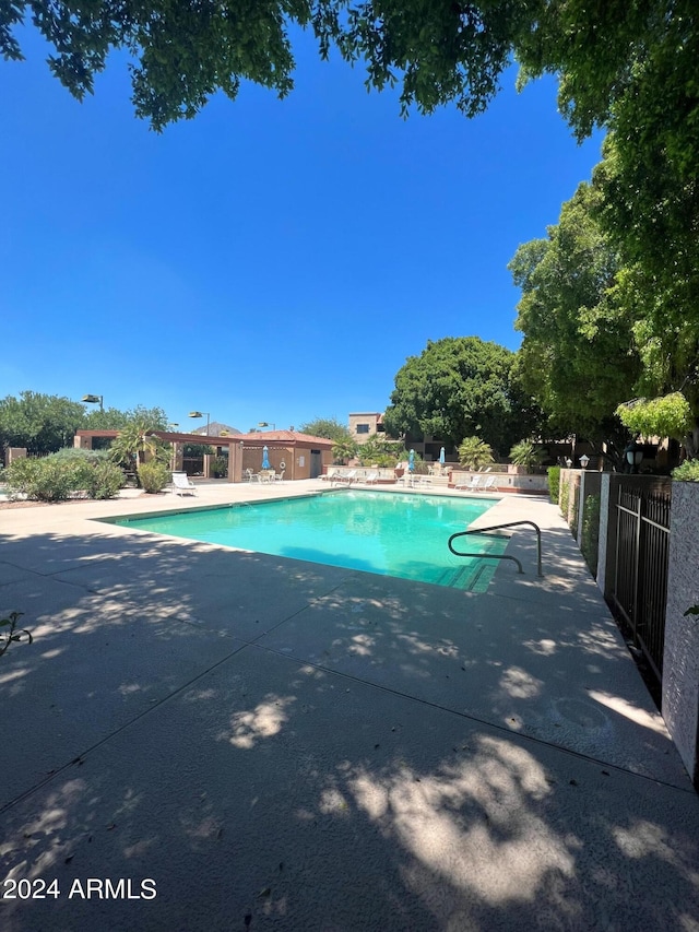 view of pool with a patio