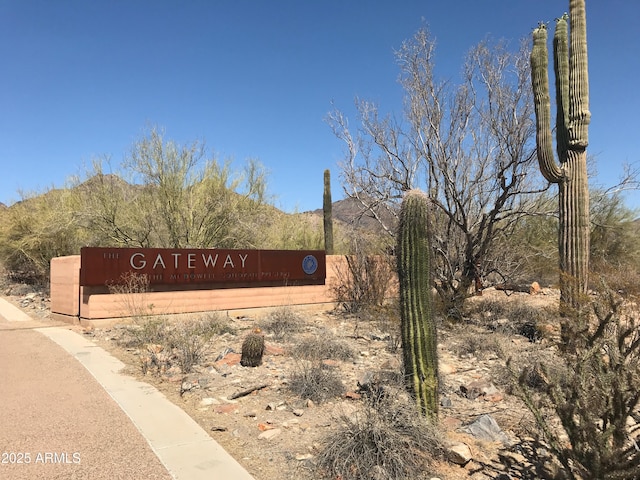 11550 E Paradise Ln, Scottsdale, AZ 85255 - community / neighborhood sign featuring a mountain view