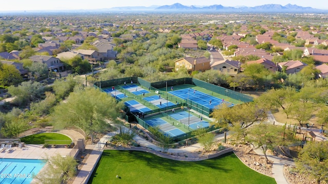 11550 E Paradise Ln, Scottsdale, AZ 85255 - aerial perspective of suburban area with a mountain backdrop