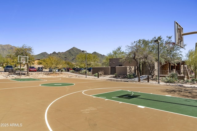 11550 E Paradise Ln, Scottsdale, AZ 85255 - view of sport court featuring community basketball court and a mountain view