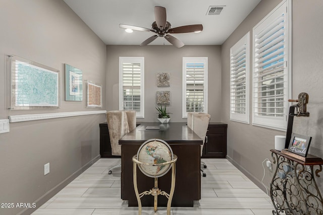 20784 W Minnezona Ave, Buckeye, AZ 85396 - office featuring ceiling fan and baseboards