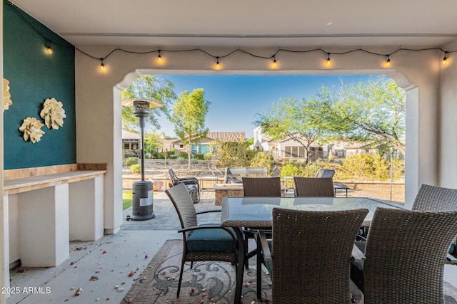 20784 W Minnezona Ave, Buckeye, AZ 85396 - view of patio / terrace featuring a residential view and outdoor dining space