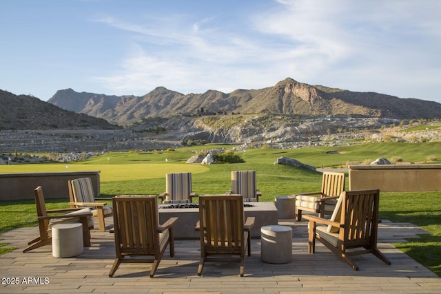 20784 W Minnezona Ave, Buckeye, AZ 85396 - view of mountain backdrop with a golf course
