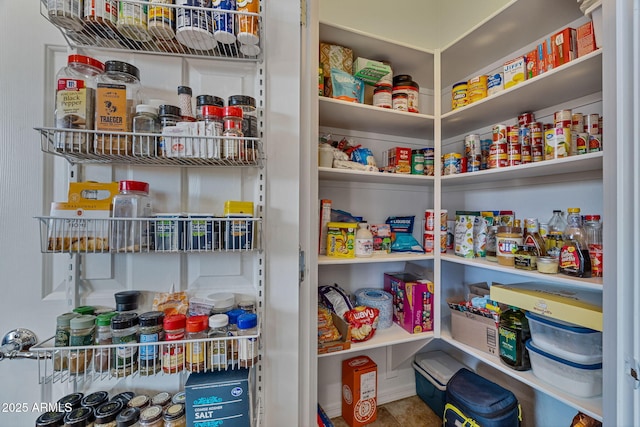 view of pantry