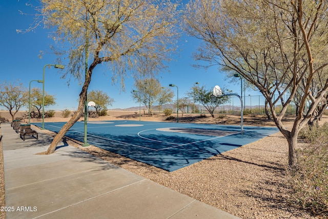 view of basketball court