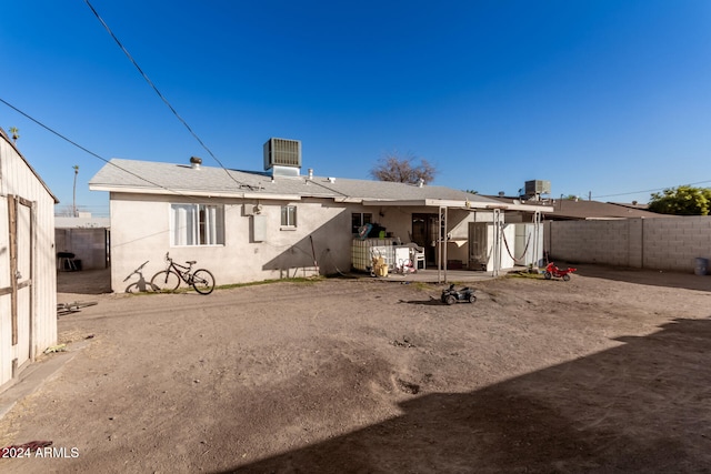 view of back of property