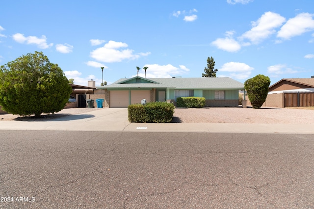 ranch-style house with a garage