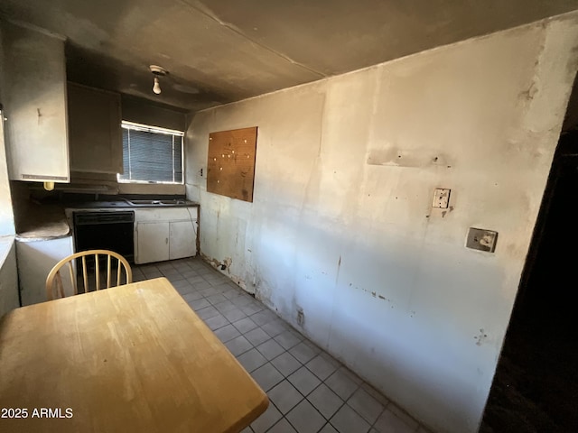 829 W Spray St, Superior, AZ 85173 - kitchen featuring dishwasher, light tile patterned floors, and white cabinets