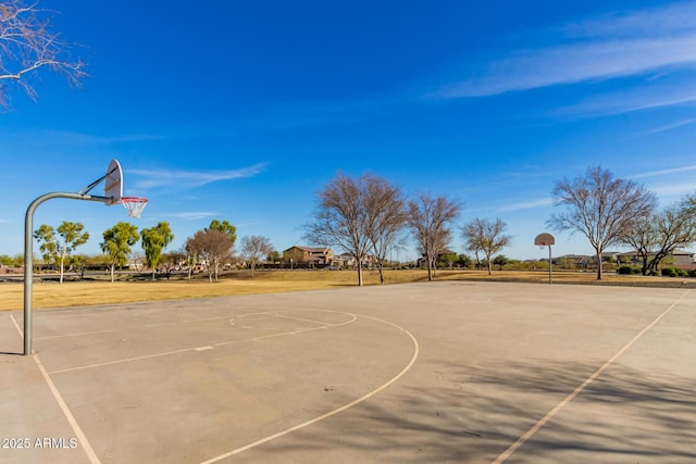 view of basketball court featuring community basketball court