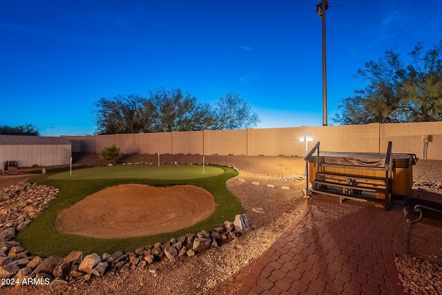 view of yard with a patio