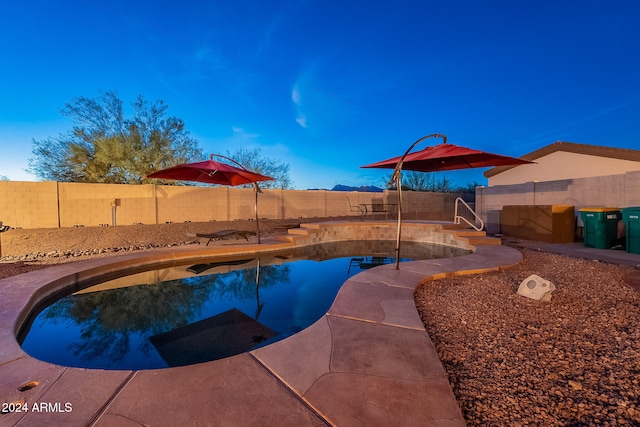 view of pool with a patio area