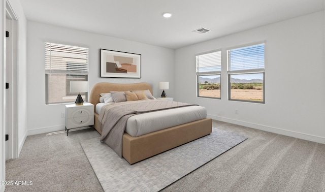 7416 S 76th Ln, Laveen, AZ 85339 - bedroom featuring light carpet, baseboards, and recessed lighting