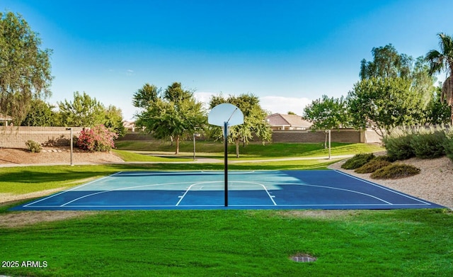 15446 W Jenan Dr, Surprise, AZ 85379 - view of basketball court featuring a lawn and community basketball court