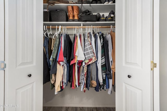 view of closet