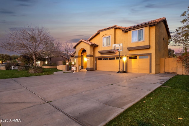 15011 N 45th Pl, Phoenix, AZ 85032 - mediterranean / spanish-style house featuring a garage