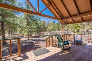 12814 E Dream Acres Ln, Parks, AZ 86018 - view of wooden deck