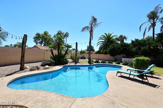4609 E Monte Cristo Ave, Phoenix, AZ 85032 - view of swimming pool featuring a fenced backyard and a patio